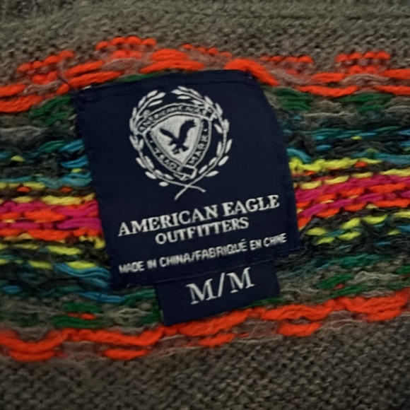 American eagle neon accent sweater size M - Picture 2 of 2